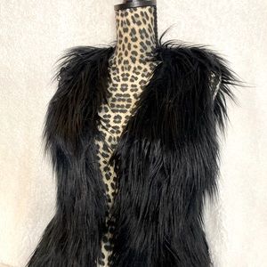 Wet seal faux fur vest